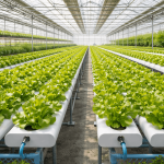 02 Hydroponic lettuce in vibrant greenhouse (1)